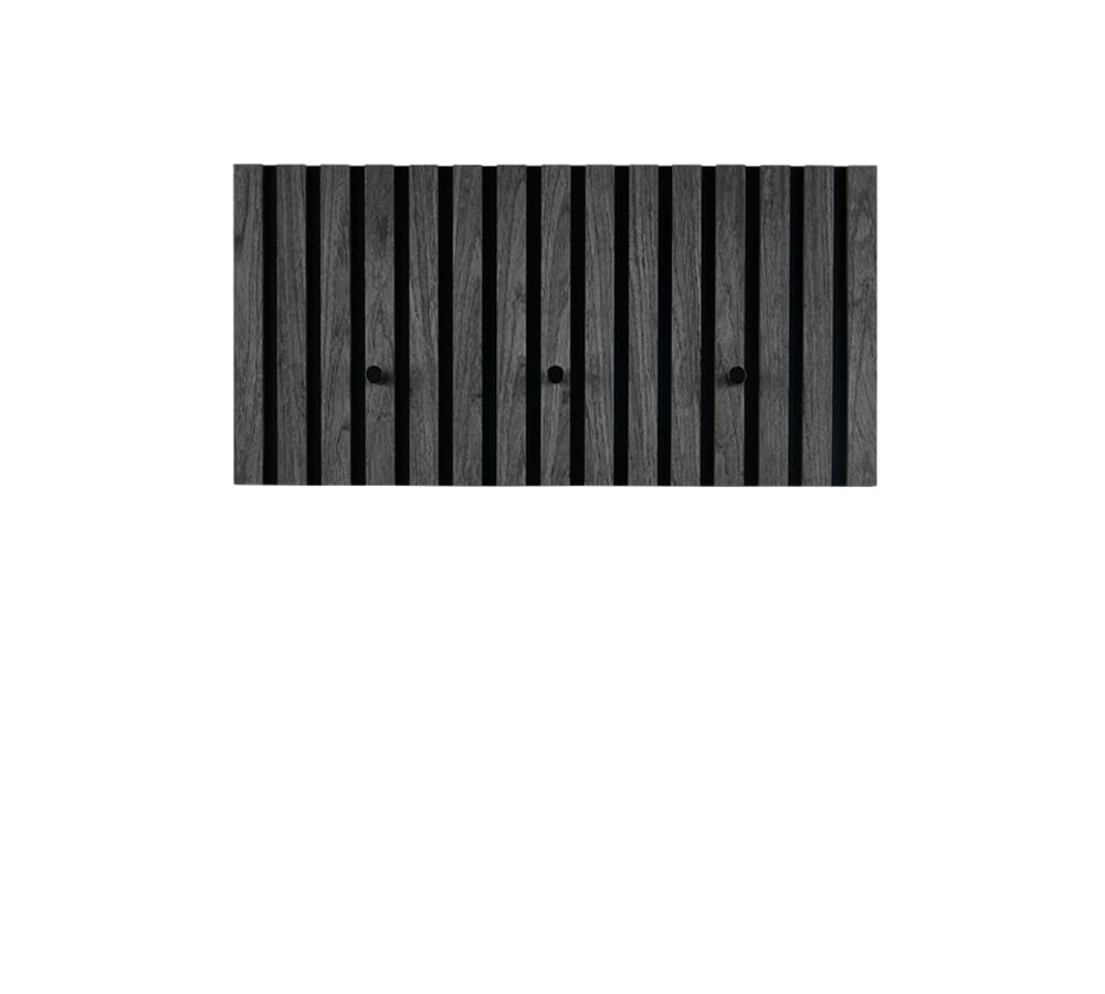Porte manteau en bois anthracite