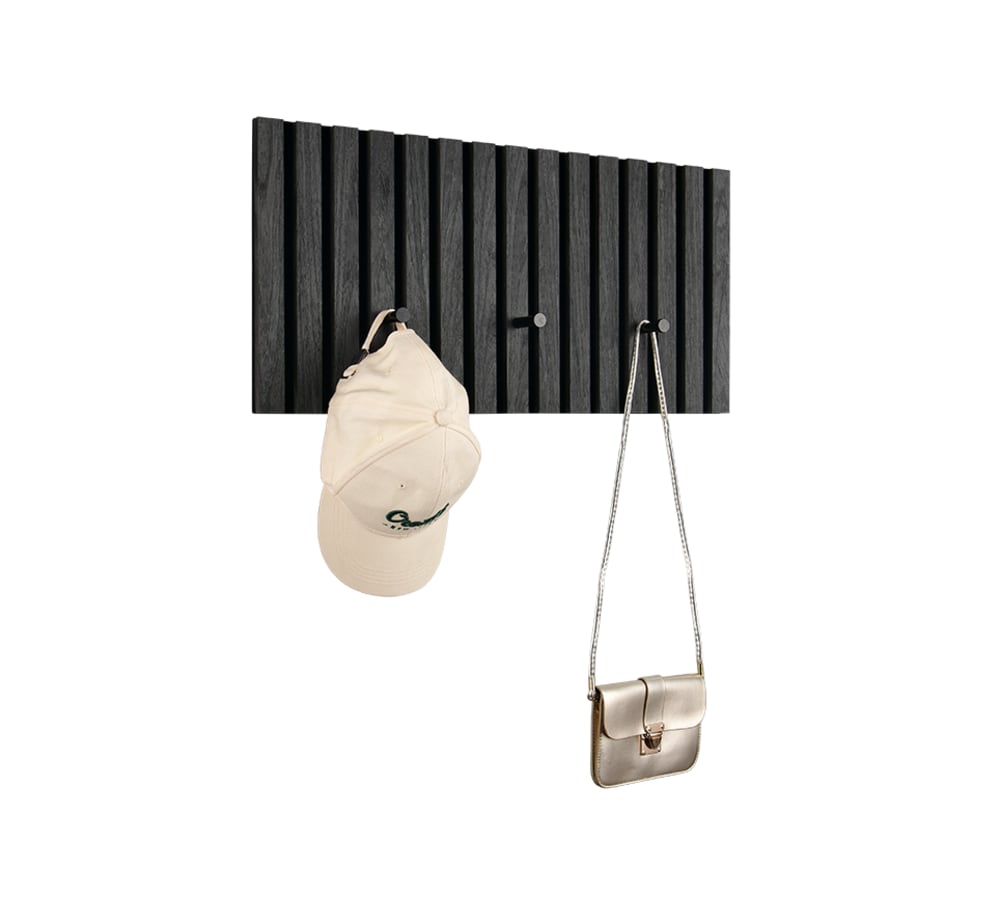 Porte manteau en bois anthracite — vue 4