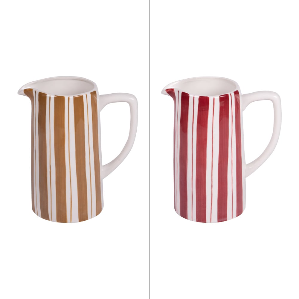 Pichet 1,5l (1 modèle aléatoire) multicolore en céramique