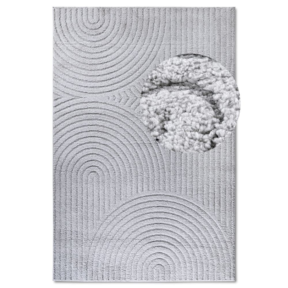 Tapis DEPT à Relief Gris Clair - ELLE Décoration 200x280cm