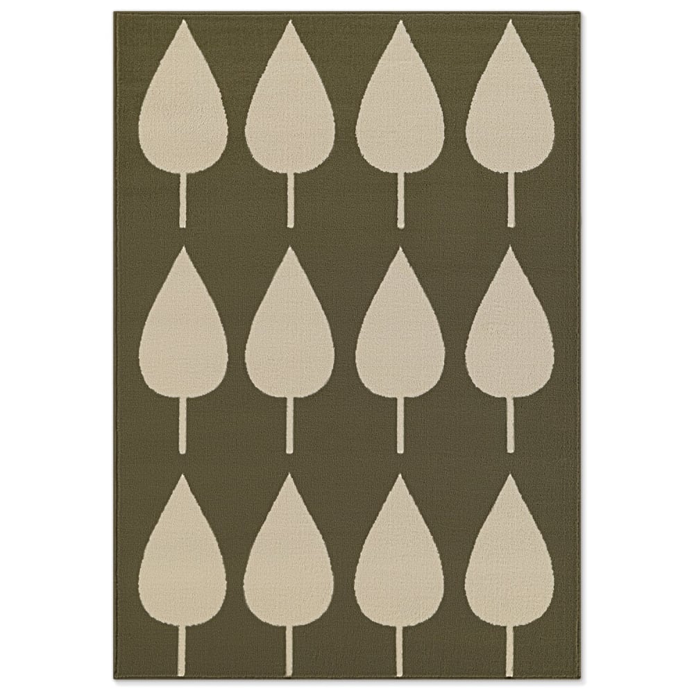 Tapis Enfant LEAVES Vert 160x235cm