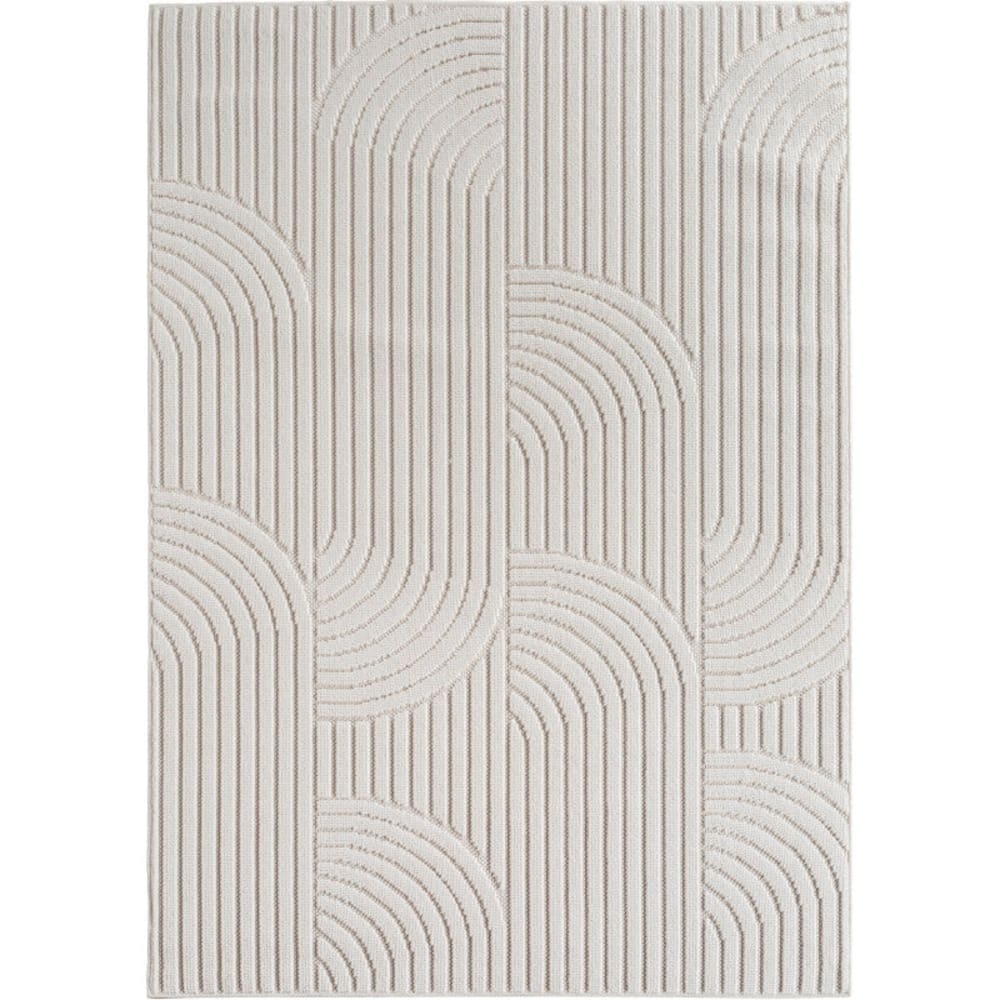 Tapis bouclés à relief ARCH Crème 120x170cm