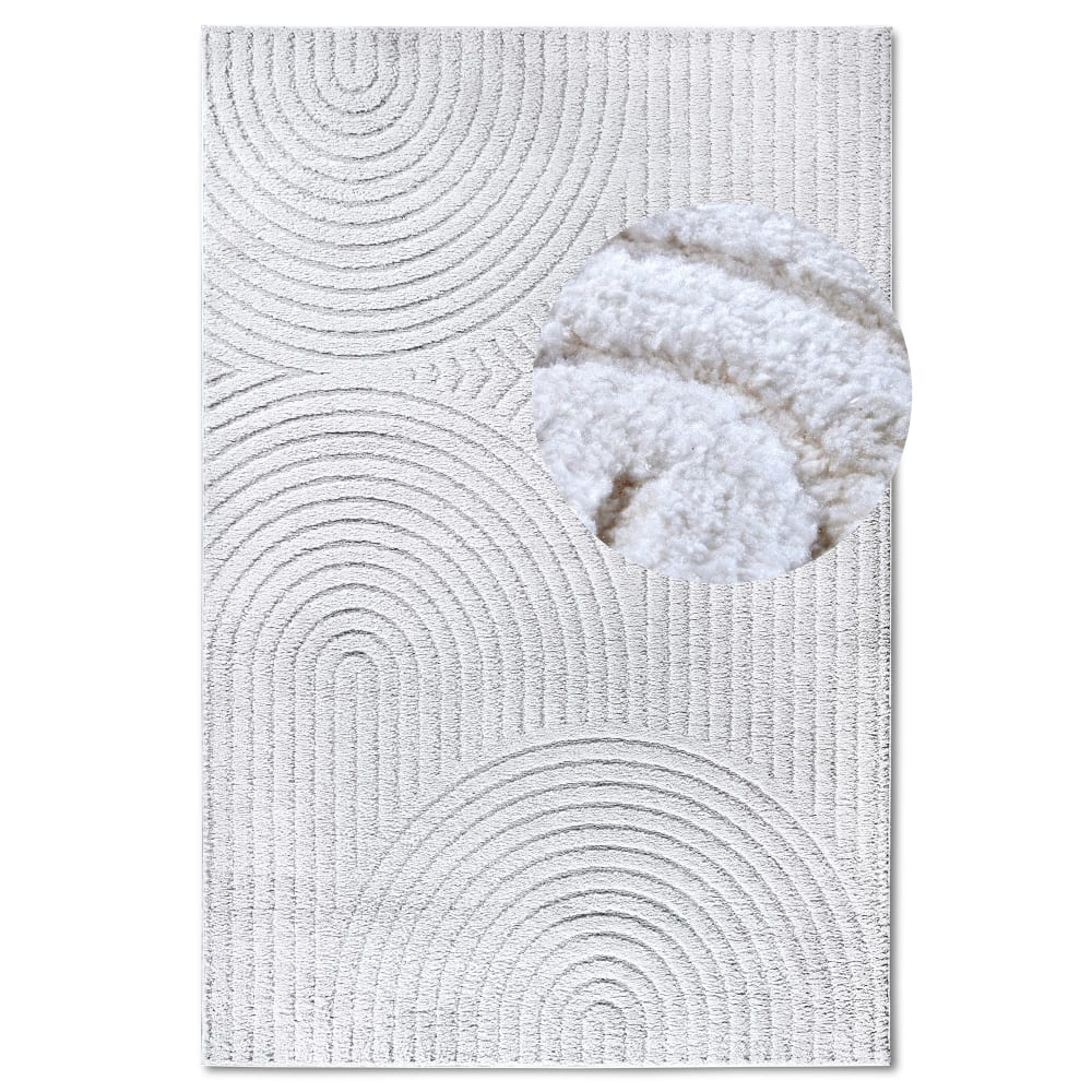 Tapis DEPT à Relief Crème - ELLE Décoration 200x280cm