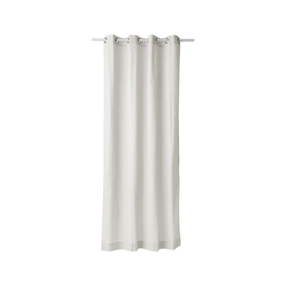 Rideau en coton et en lin 130 x 255 cm blanc — vue 3