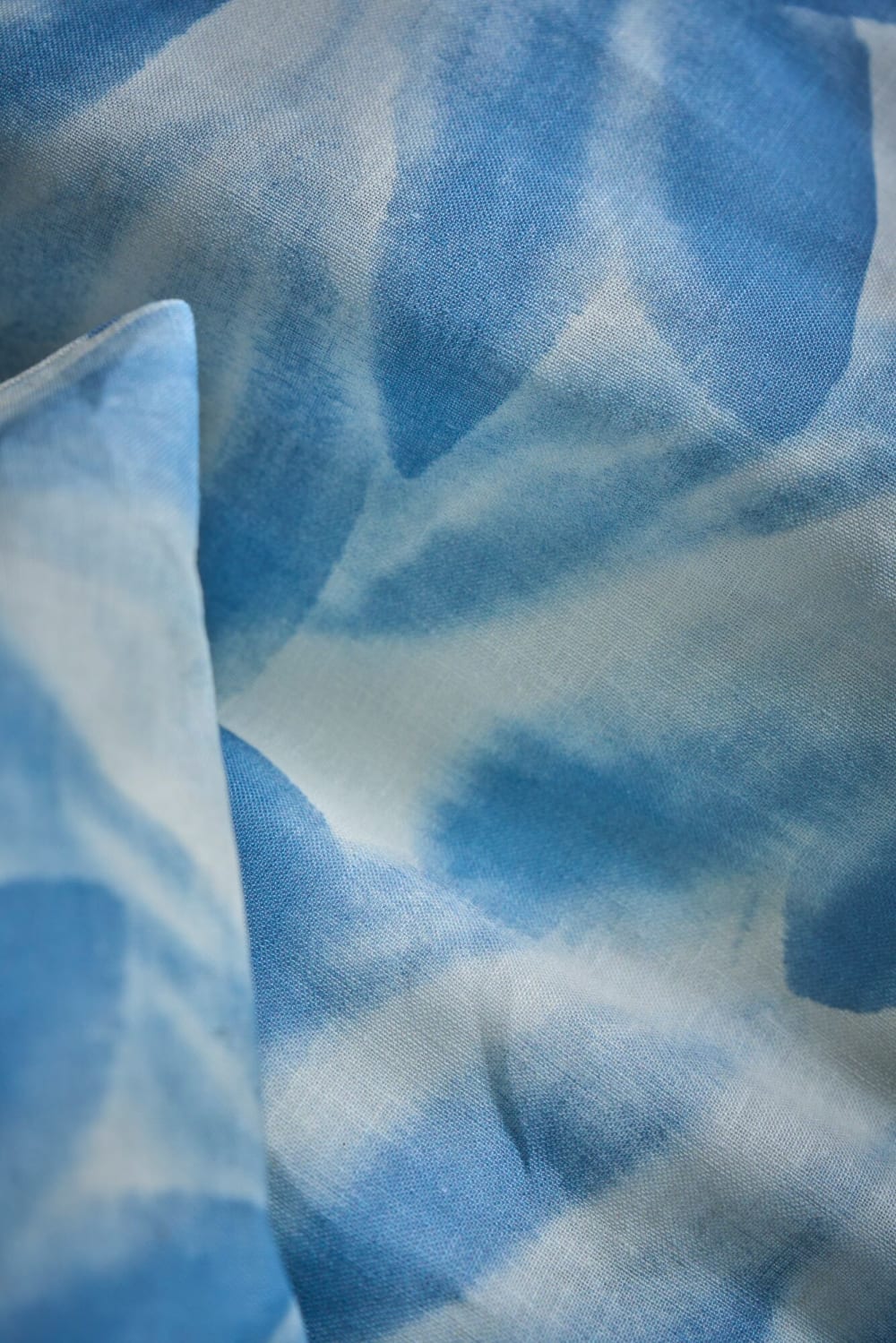 Parure de lit en lin et en coton ecru/bleu gris 240 x 220 cm — vue 4