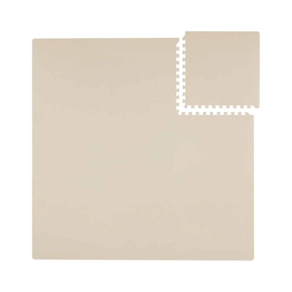 Tapis de jeu en mousse Classic - beige 131x131 cm