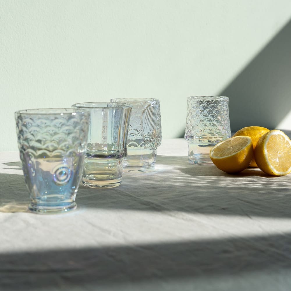 Lot de 4 - Verre à eau poisson Lot de 4 - Verre à eau poisson