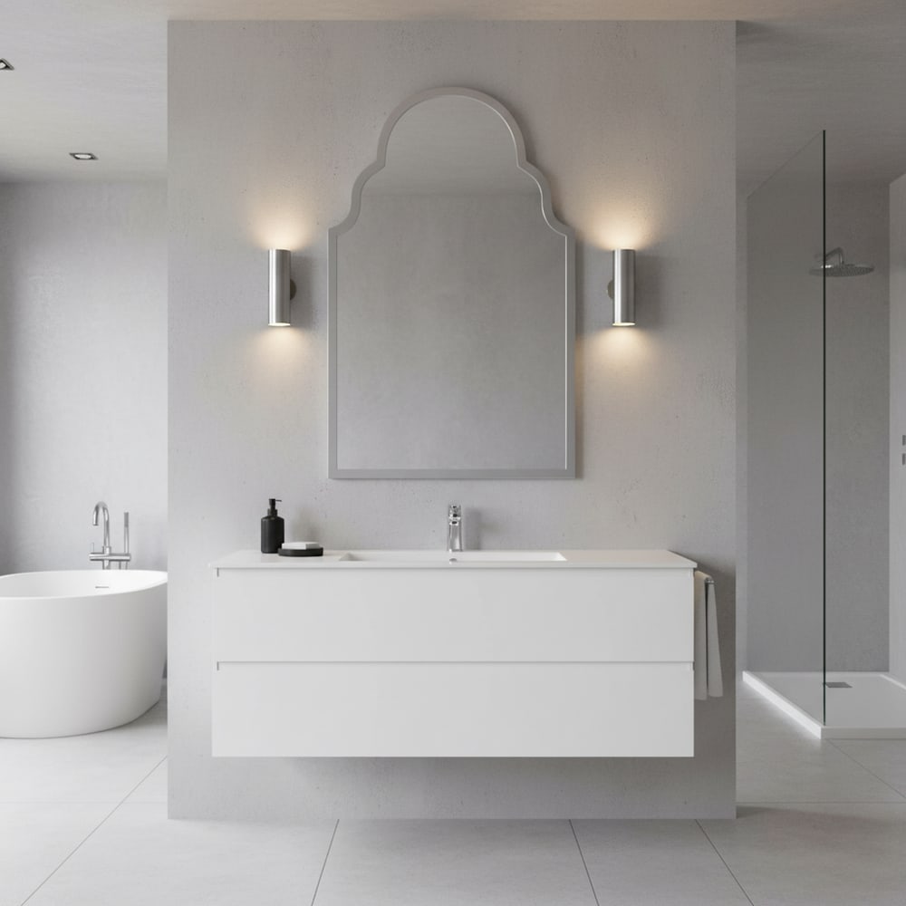 Retro-Badezimmerspiegel, rechteckig, 61x101 cm - Maisons Du Monde