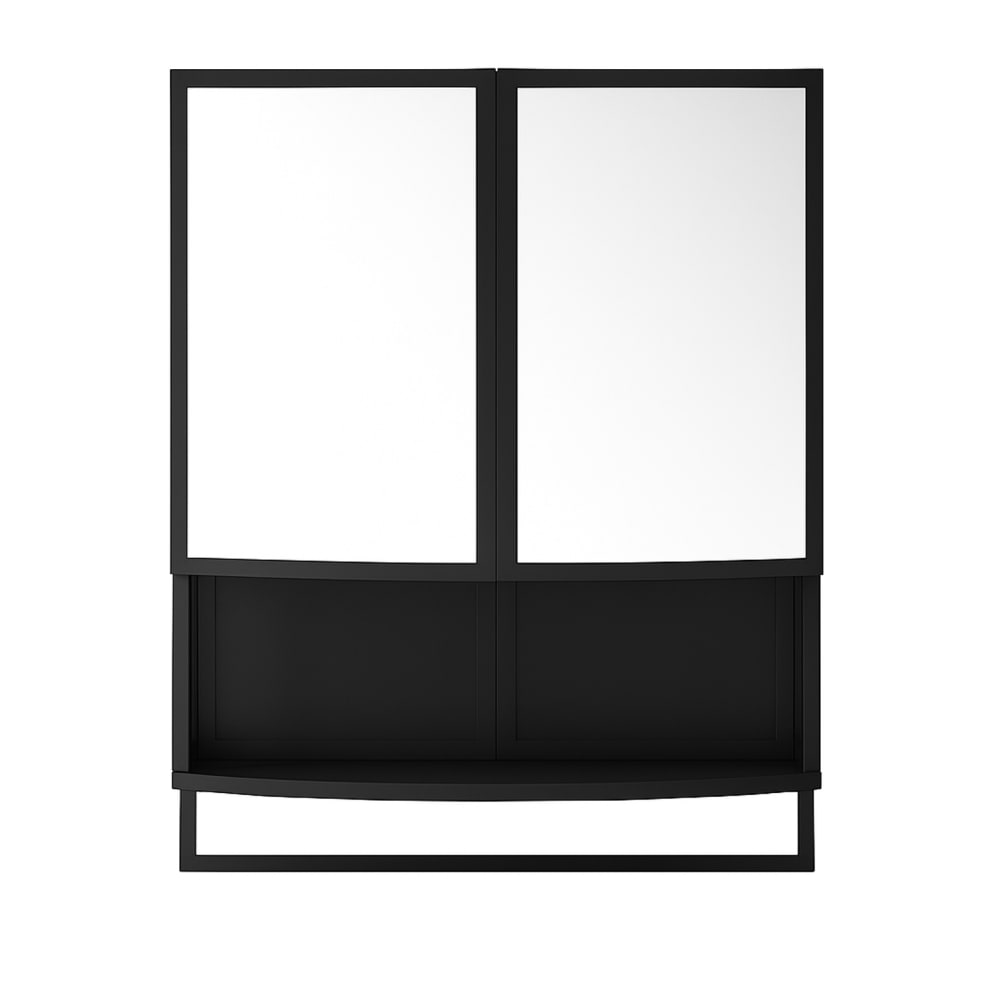Cabinet Miroir Moderne Arquée avec Miroir, 2 Portes, 60x80cm
