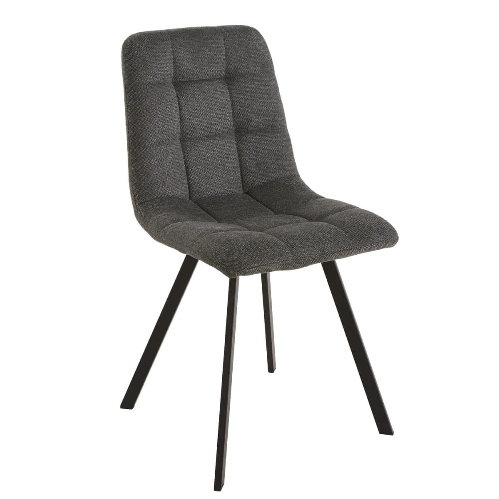 Calicosy 4er-Set gepolsterte Stühle H86 cm - style modern Grau Spanplatte