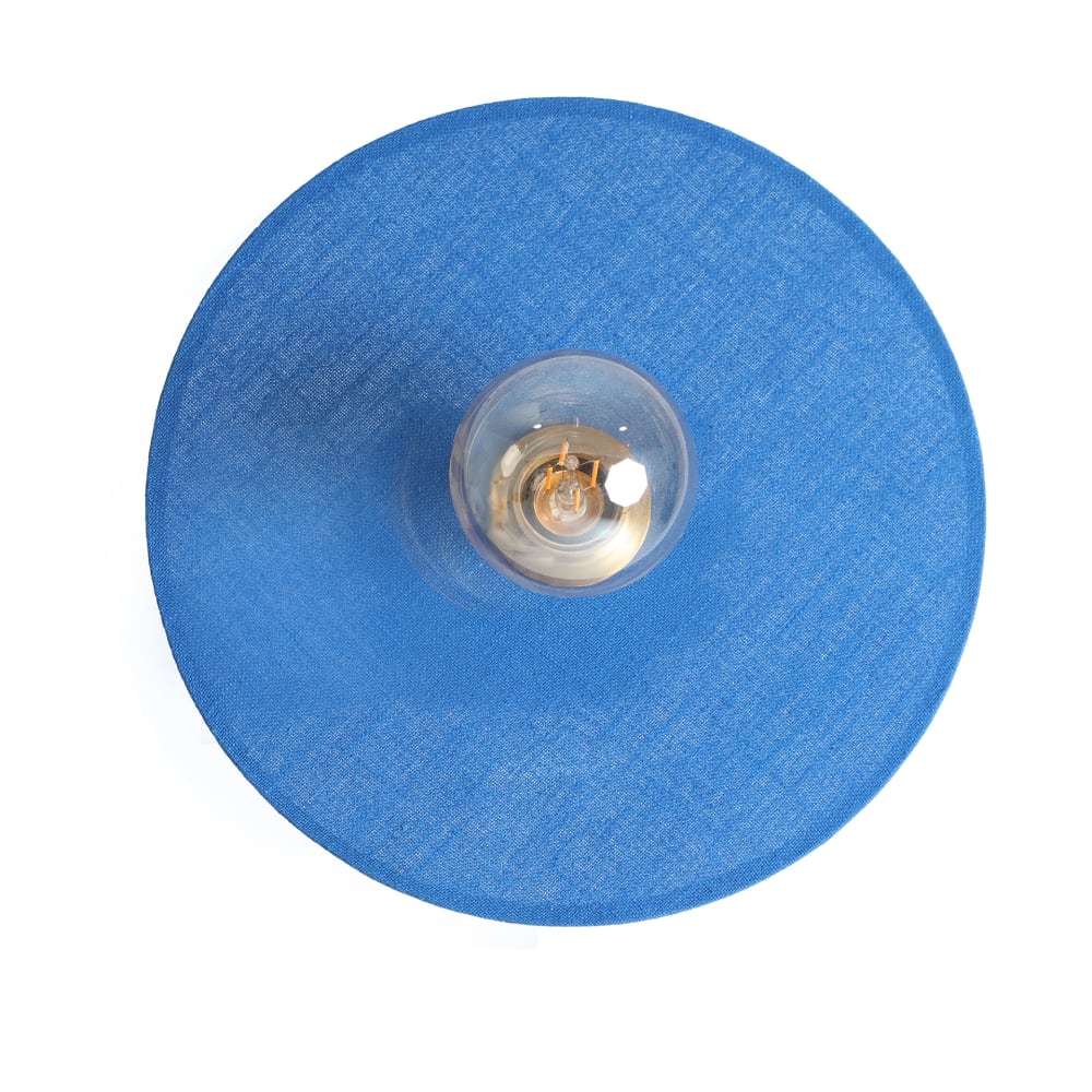 Lampe de mur en coton bleu  en 33x9x33 cm