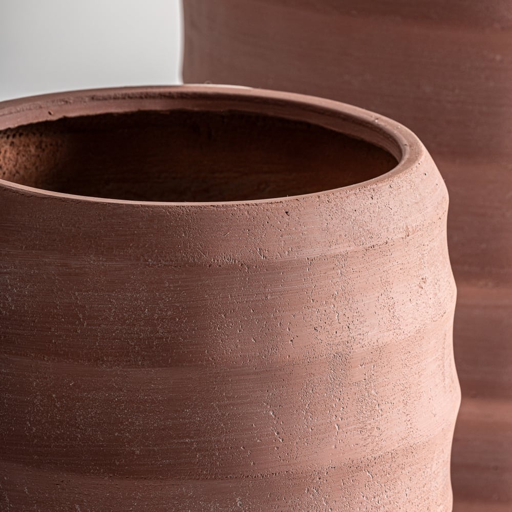 Jardinière en céramique terre cuite en 50x50x68 cm - Maisons du Monde