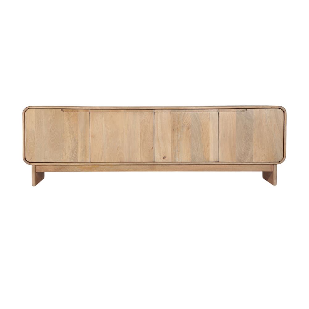 Meuble tv en bois de mangue brun clair  en 180x40x55 cm