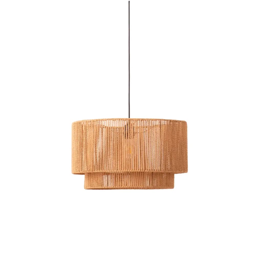 Suspension en papier tressé, E27 Ø45 cm