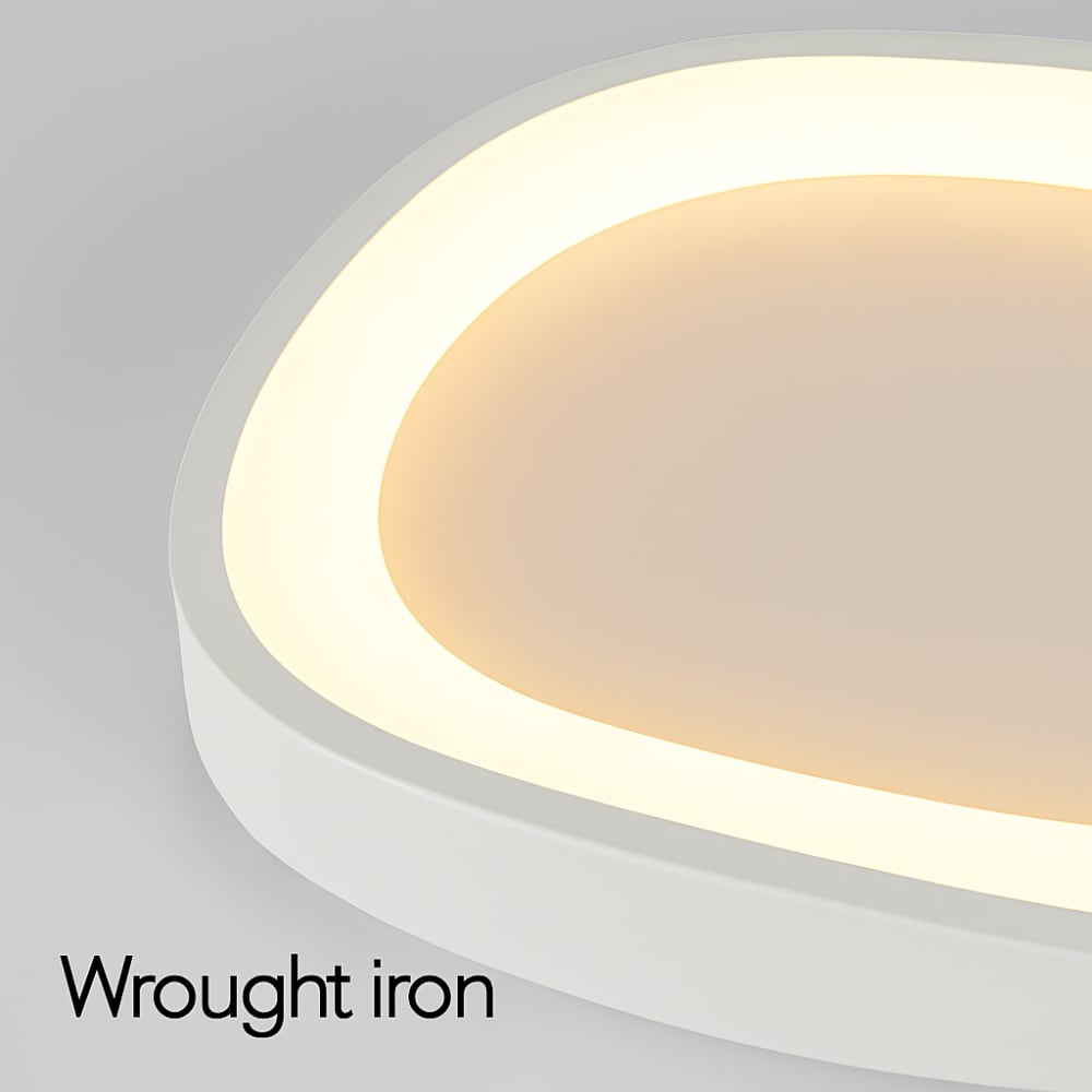 Plafonnier LED 36W CCT, métal blanc, style nordique Ø400 mm — vue 4