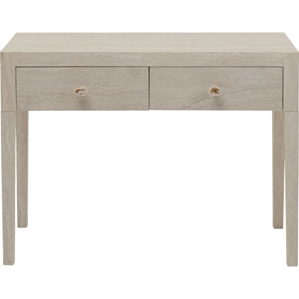 Console 2 tiroirs imitation - pierre