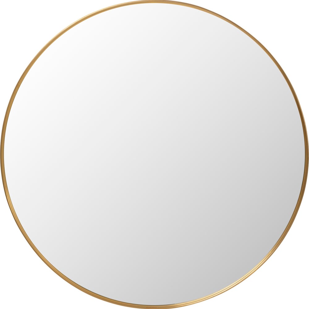Spiegel mit Rahmen aus Stahl, gold, D90cm - Maisons Du Monde