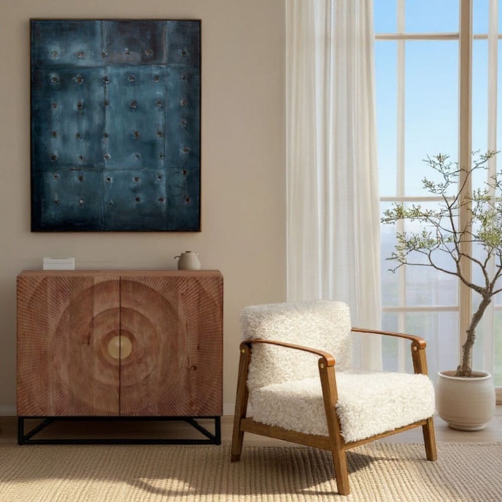 Kommode mit 2 Türen aus Massivholz, braun - Maisons Du Monde
