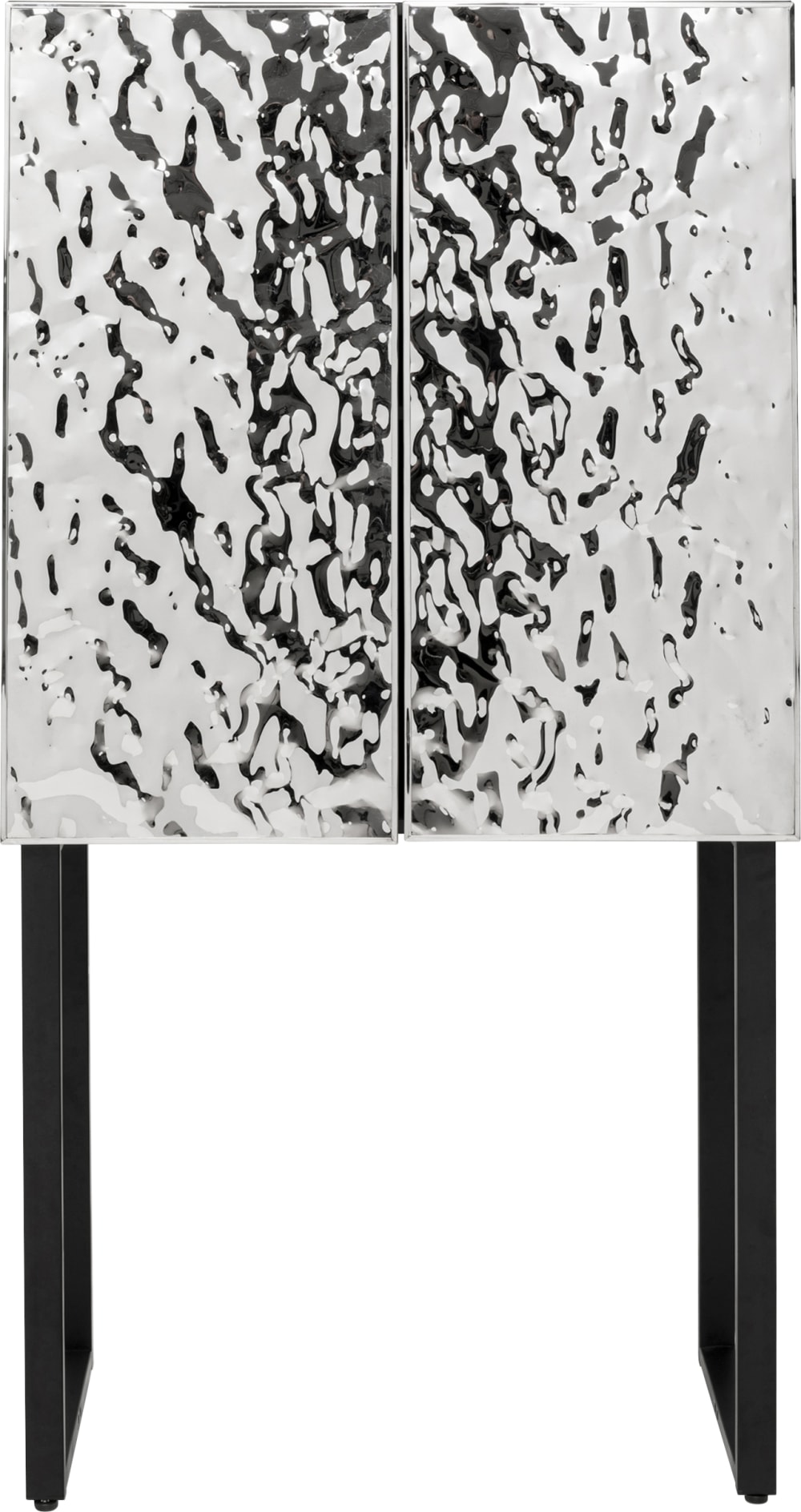 Bar noir 2 portes en
