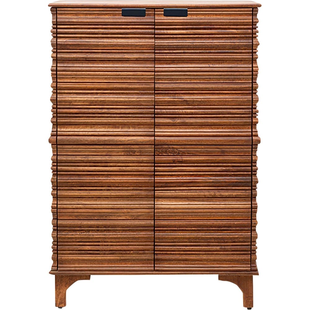 Buffet haut 2 portes en manguier massif sculpté