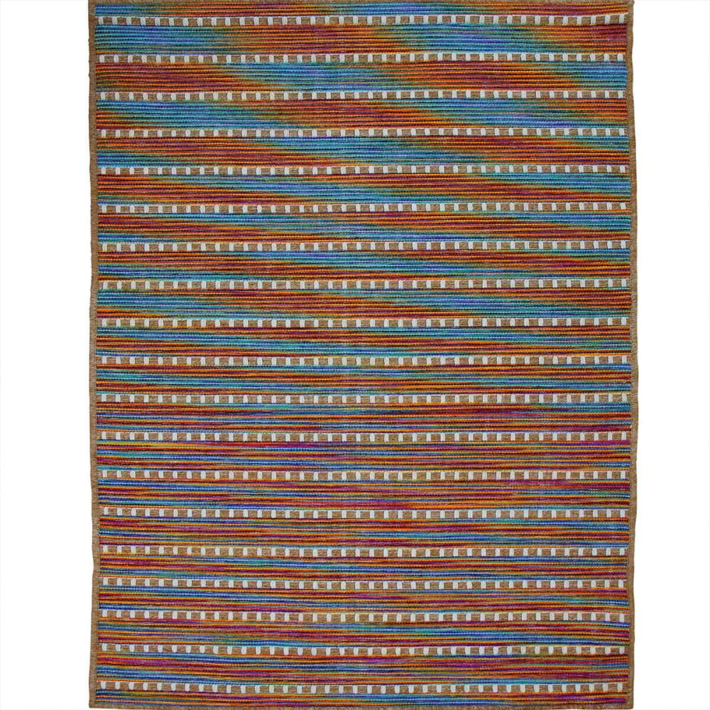 Tapis aspect jute  naturel multicolore 120x160