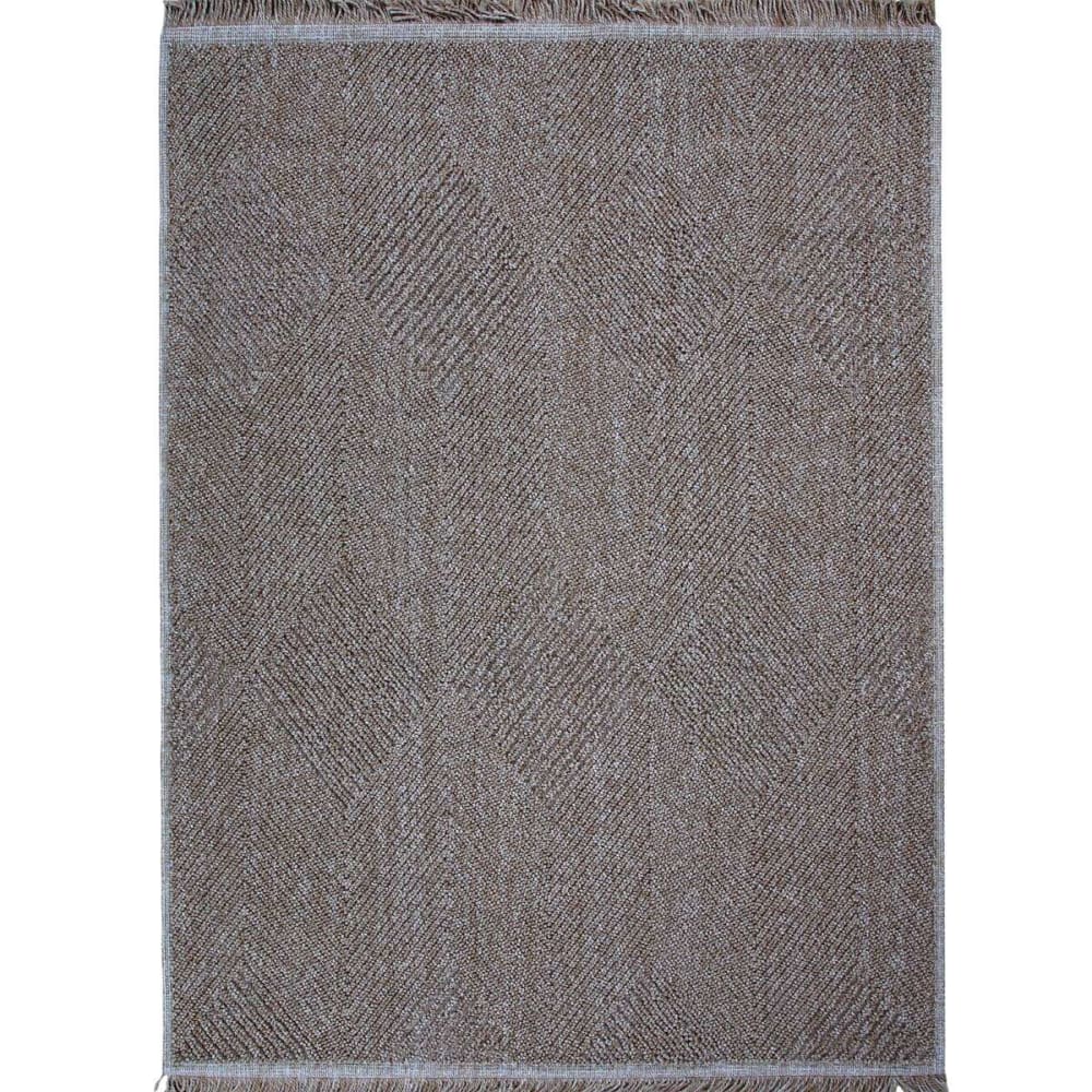 Tapis  aspect jute  losanges beige 120x160