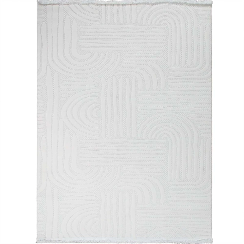Tapis moderne crème - motifs
