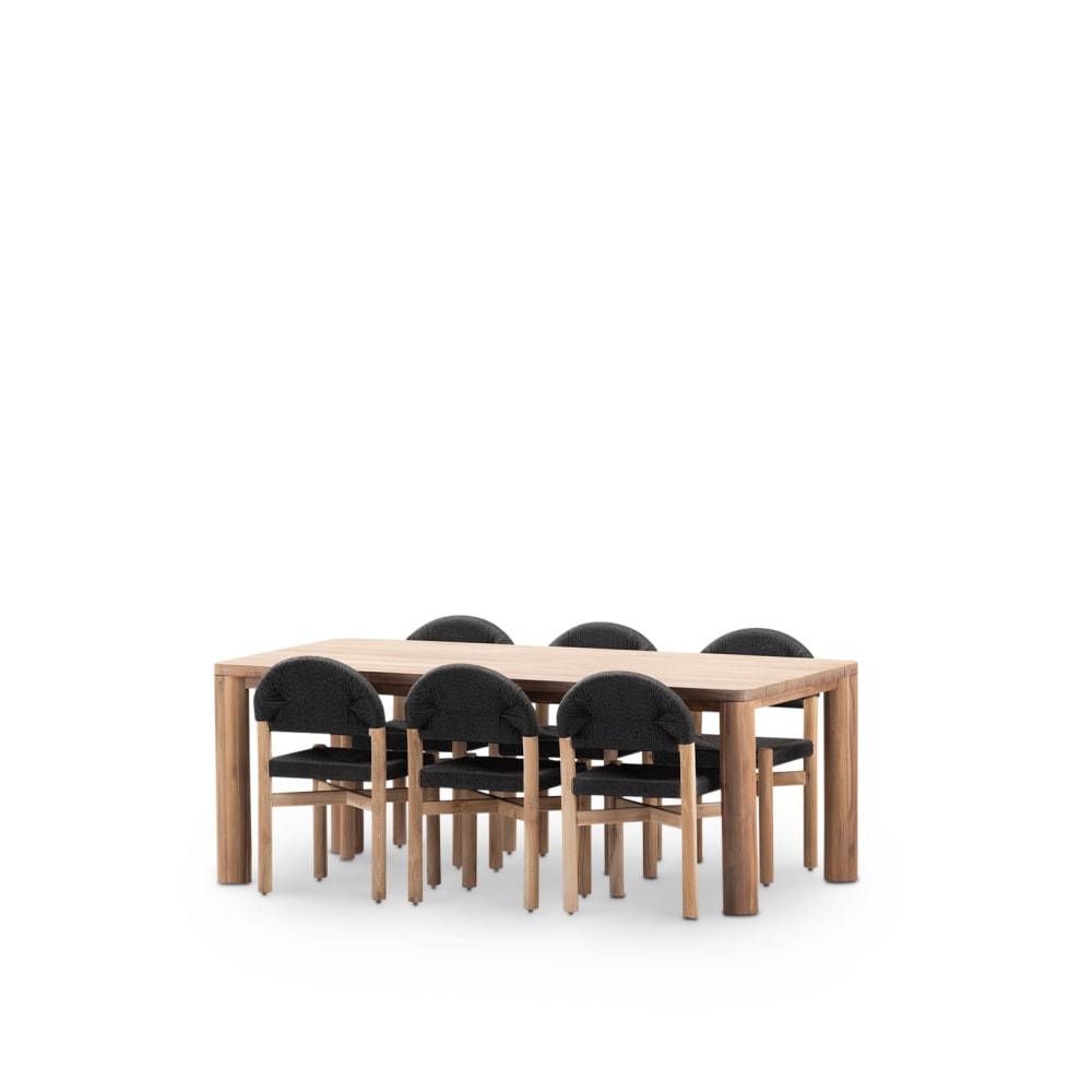 set de table 200x100cm - chaises