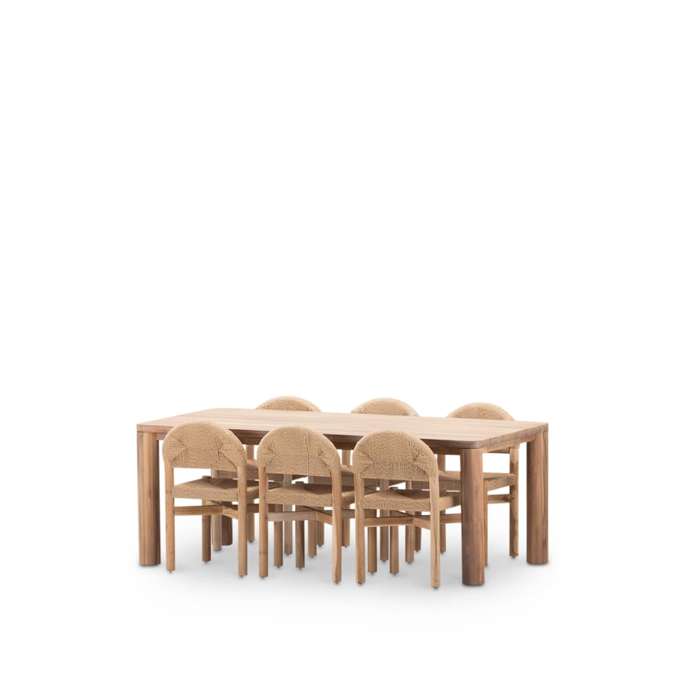 Set de table 200x100cm - chaises