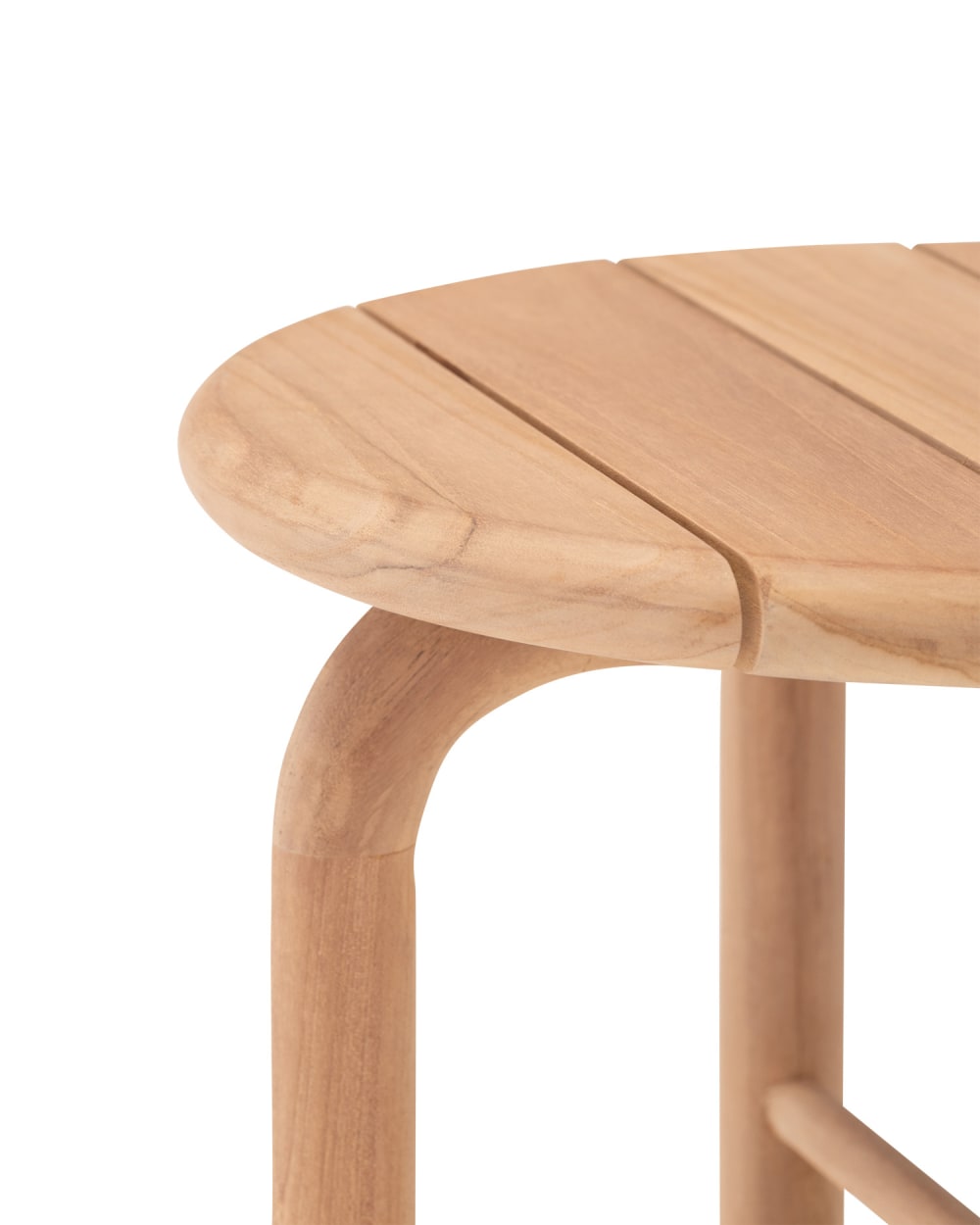 Runder Gartenbeistelltisch aus Teakholz, 45cm - Maisons Du Monde