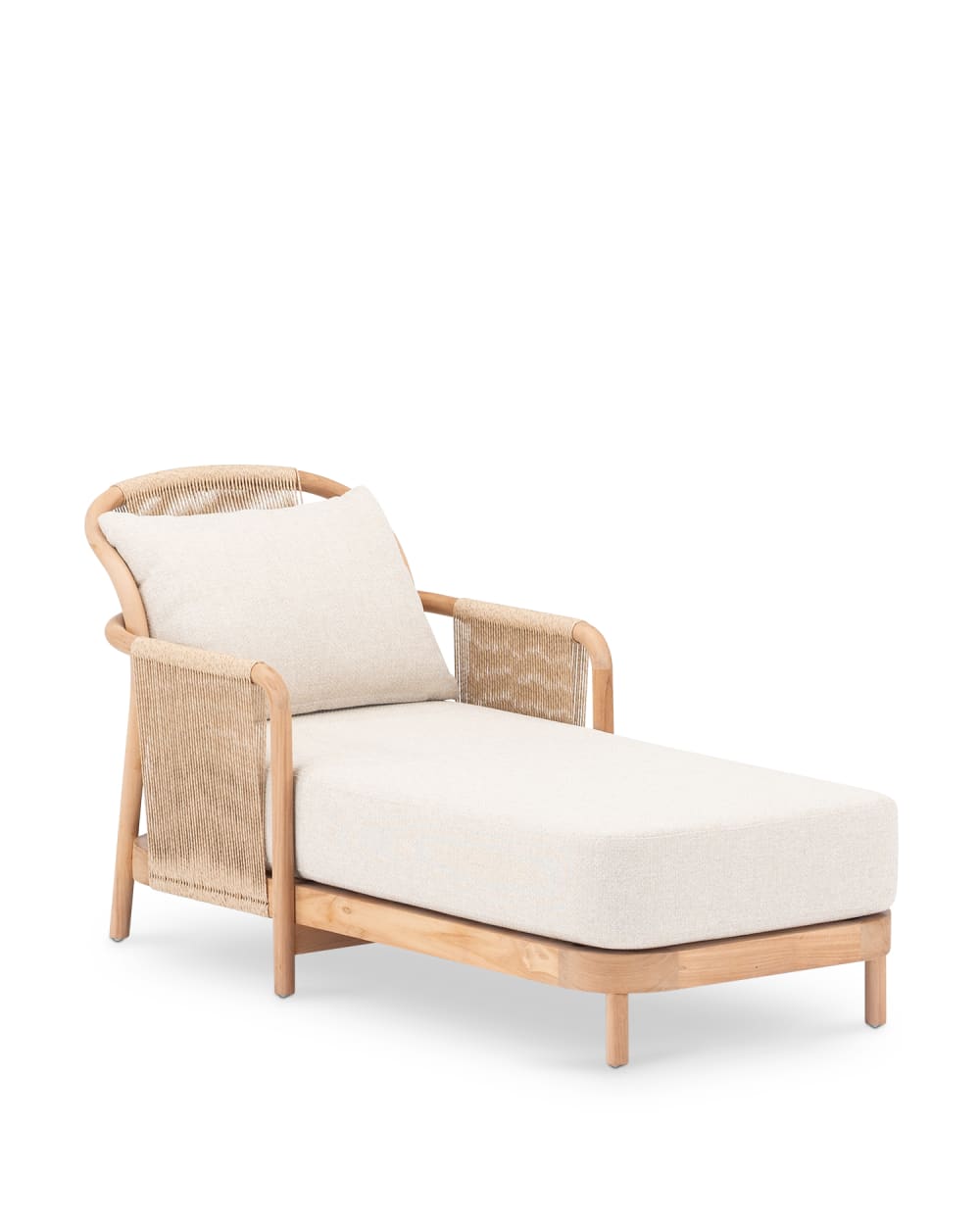 chaise longue en teck