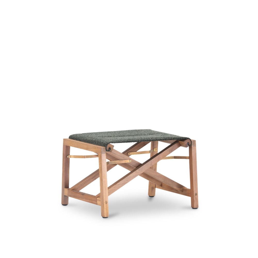 Repose-pieds en bois - vert