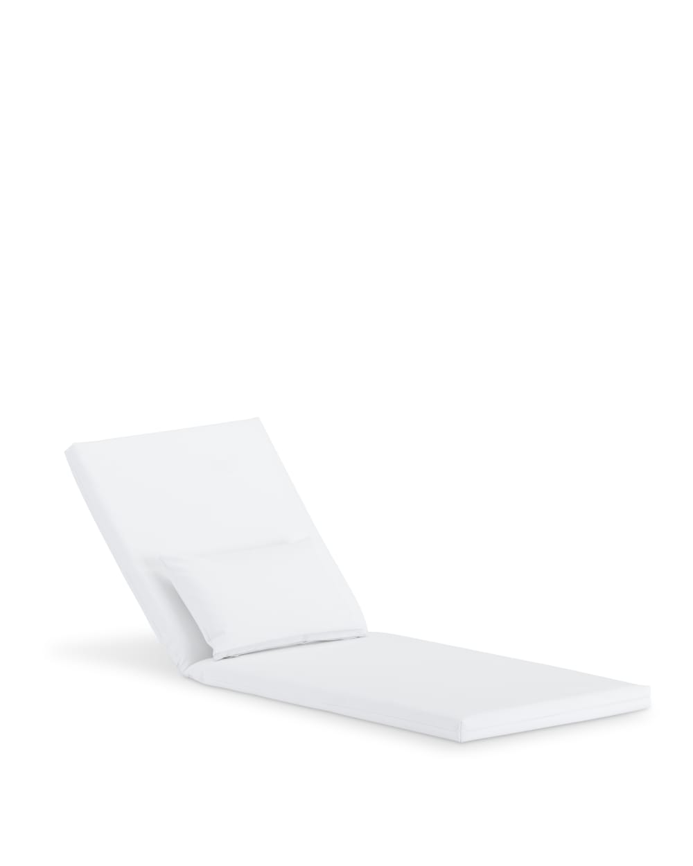 Coussin de chaise longue imperméable en cuir nautique blanc