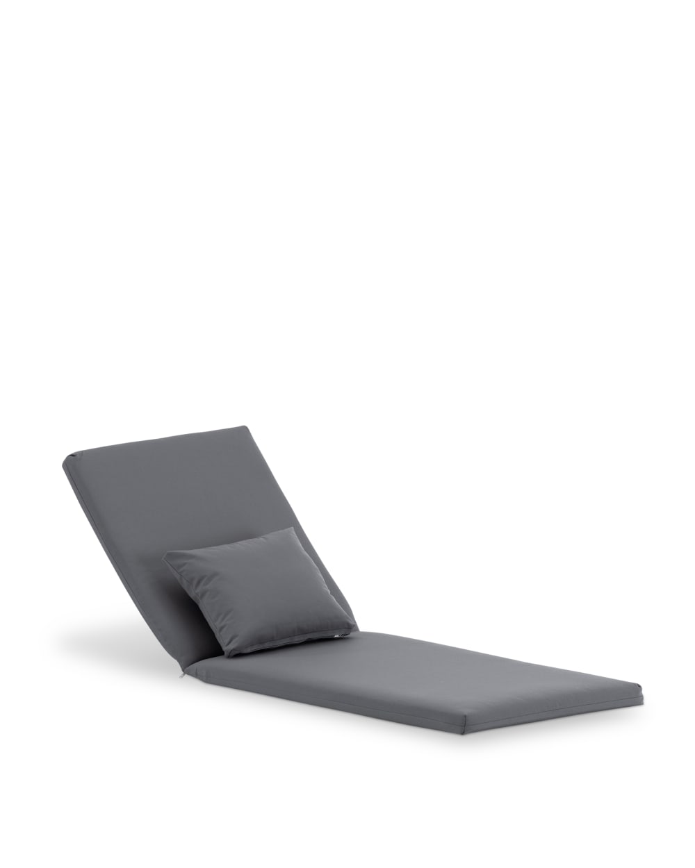 Coussin de chaise longue imperméable en acrylique anthracite
