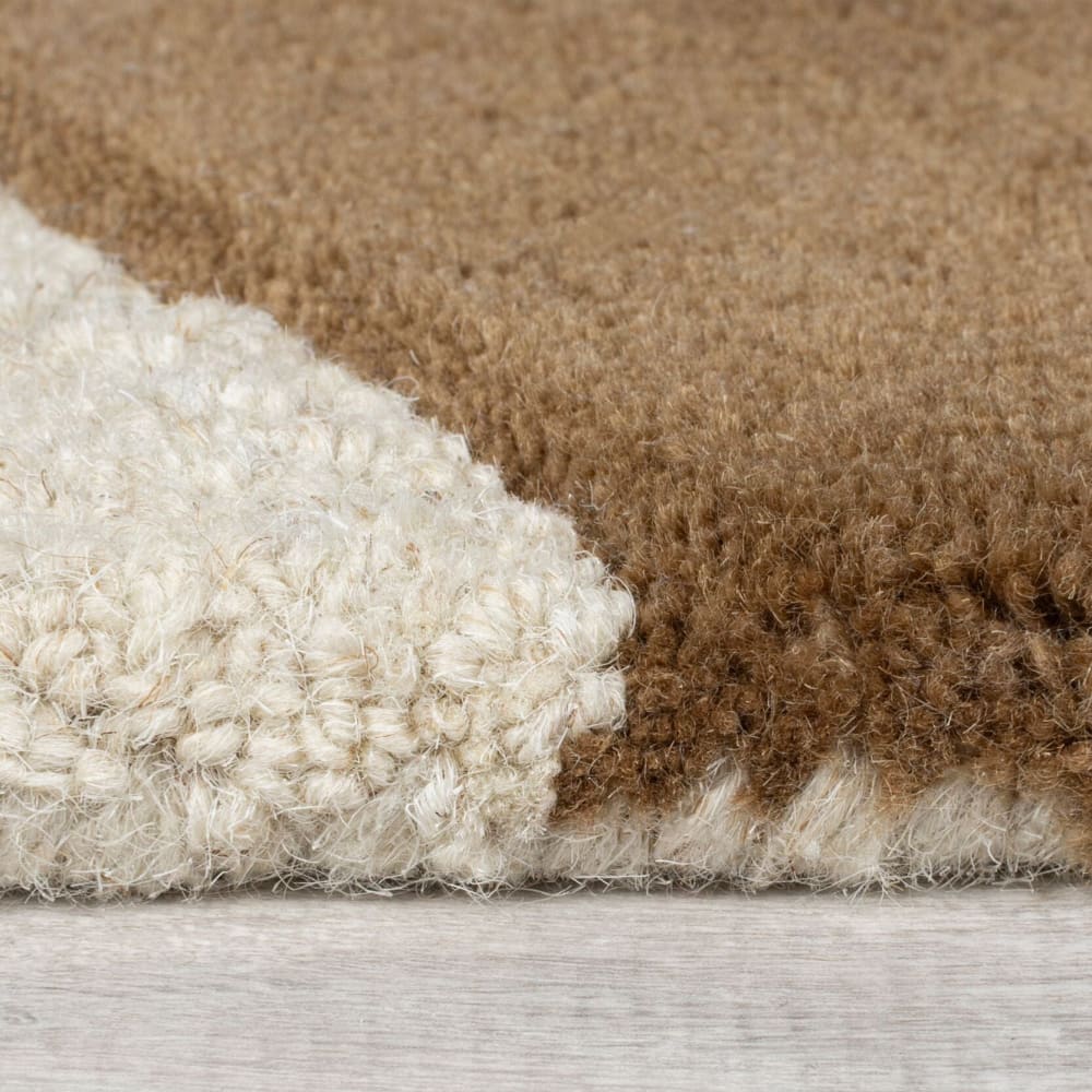 Tapis en laine marron et beige 120x170cm — vue 4