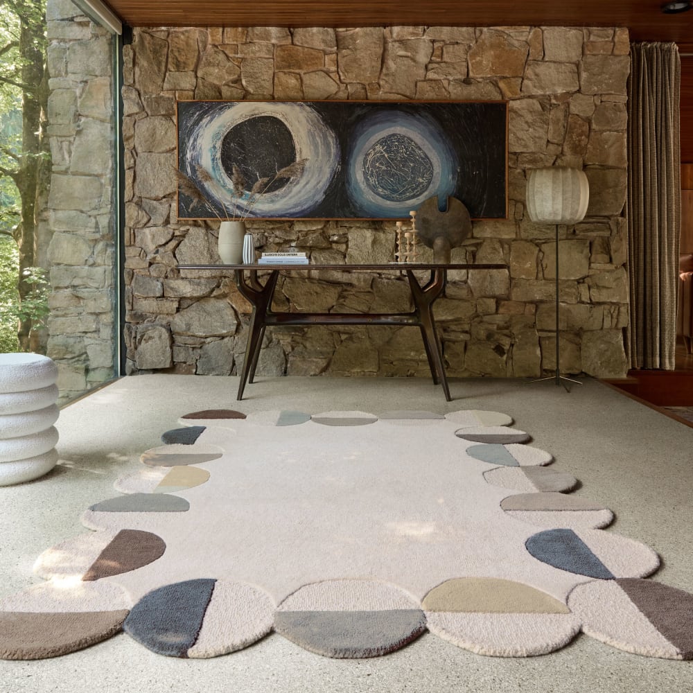 Tapis en laine beige 160x230cm — vue 3