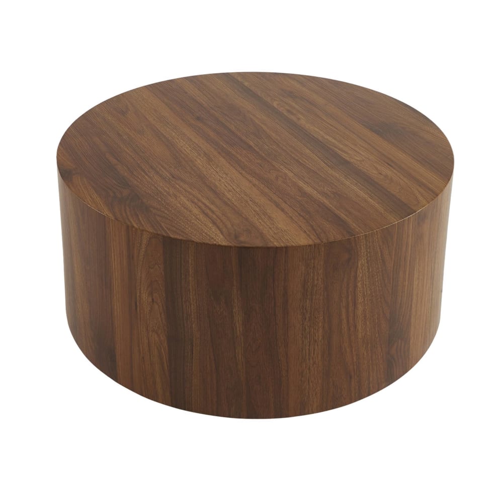 Runder Couchtisch Nussbaumlook Ø 80 cm - Maisons Du Monde