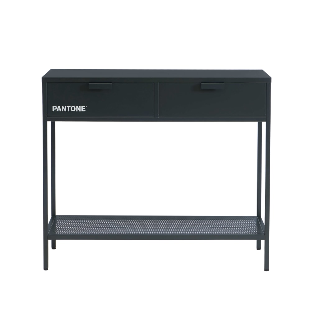 Console métal anthracite 100cm