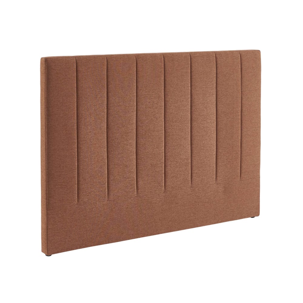 Tête de lit revêtement tissu camel 150cm