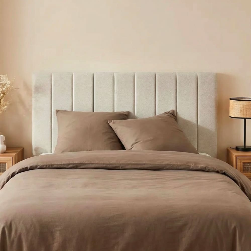 sweeek Kopfteil mit Stoffbezug hellgrau 170 cm style modern - Pes - Polyester
