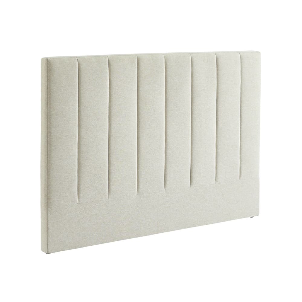 Tête de lit revêtement tissu beige 150cm