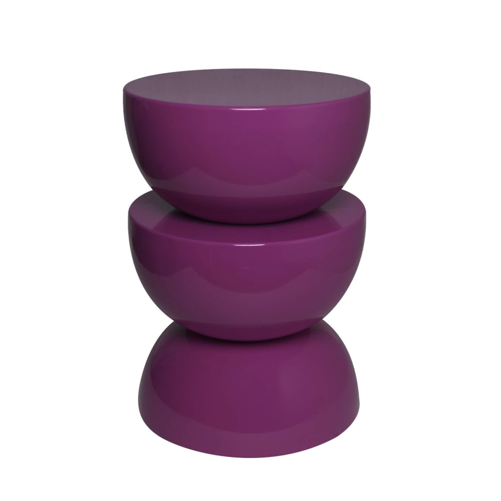 Table d'appoint en métal, - violet
