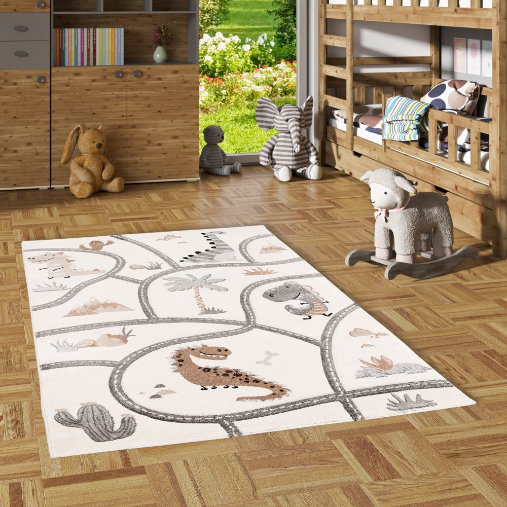 Straßenteppich Dino, beige 140x200 cm - Maisons Du Monde