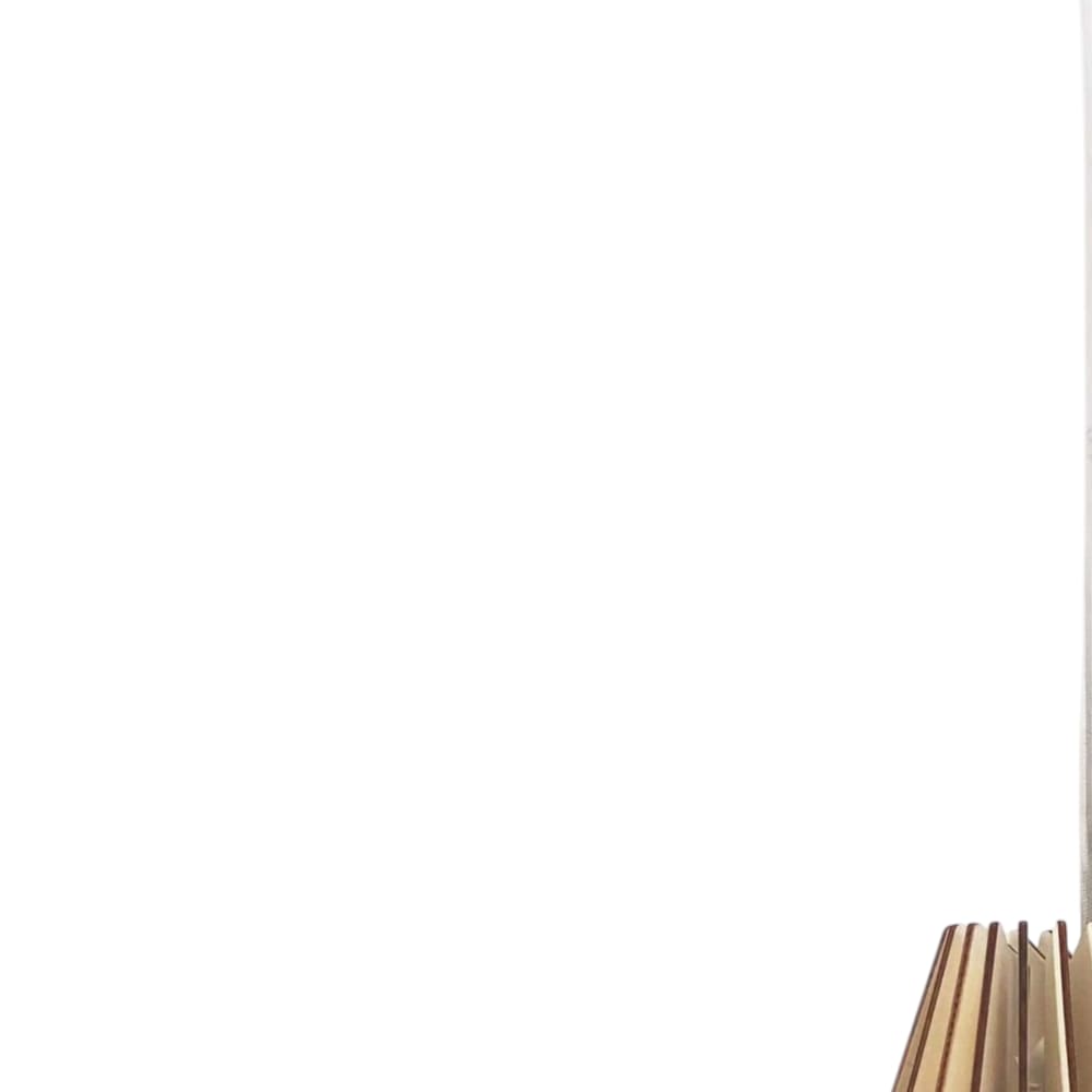 Suspension effet bois bois brut — vue 3