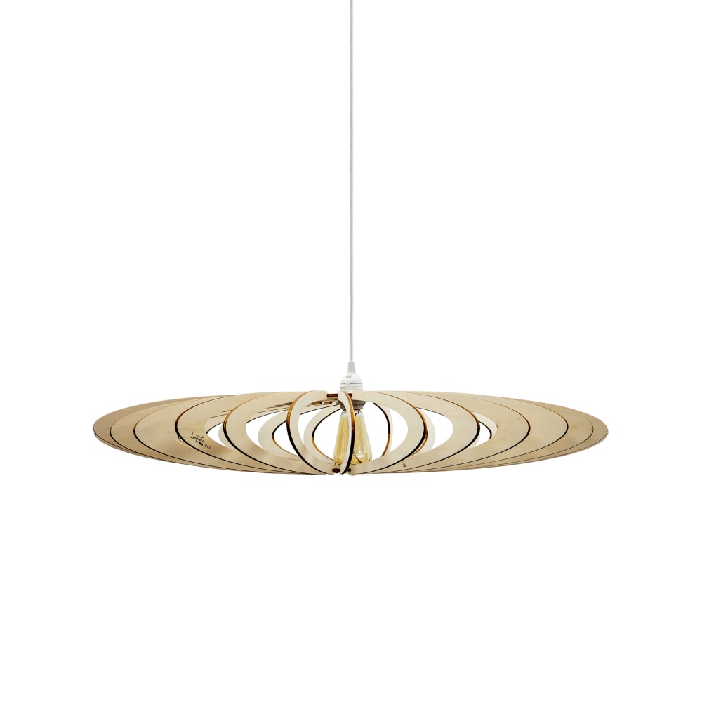 Suspension effet bois 85 cm — vue 3