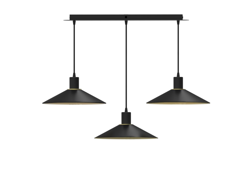 Suspension en métal noir