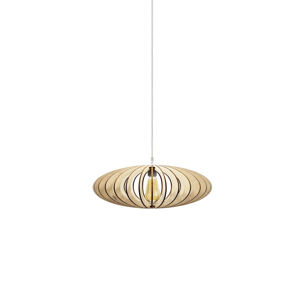 Suspension 50 cm effet bois brut