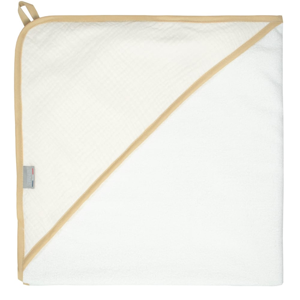 Sevira Kids Bademantel aus baumwollgaze jeanne style seaside BEIGE BAUMWOLLE Baby