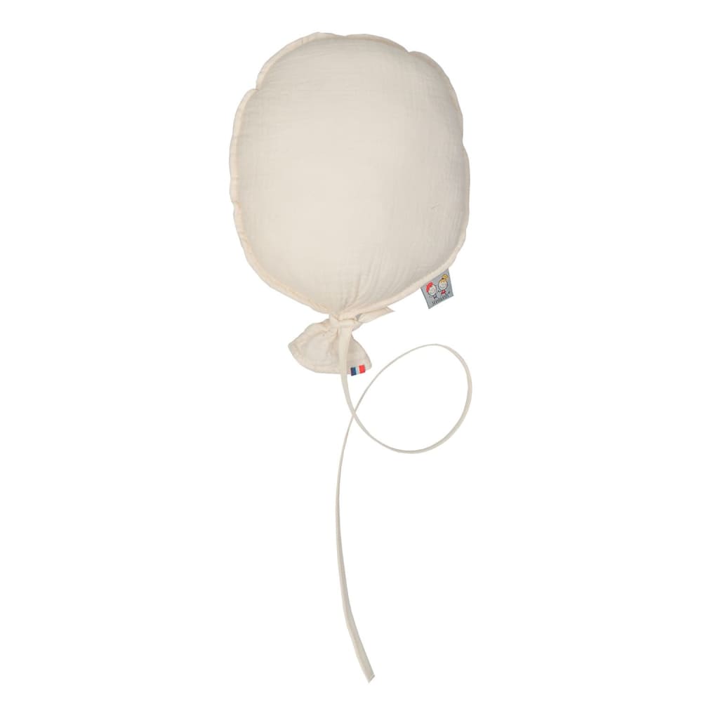 Ballon mural bébé gaze de coton beige 28 cm