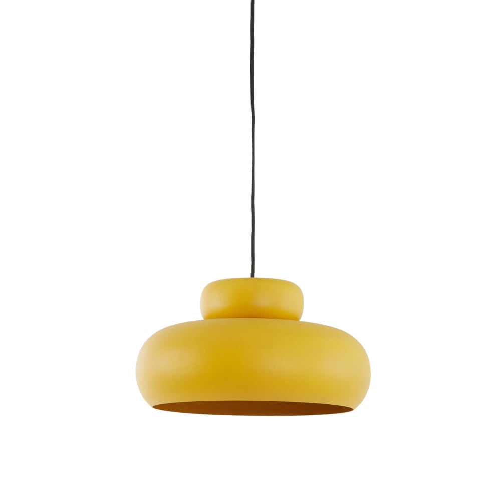 Suspension métal jaune ocre Ø39cm